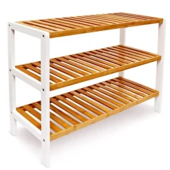 IVOL Bamboe schoenenrek 3 laags Clearance