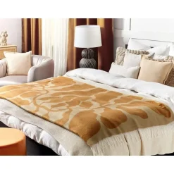 Beliani BANGRE - Plaid - Oranje - 130 x 170 cm - Polyester Outlet