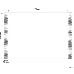 Beliani BANGRE - Plaid - Oranje - 130 x 170 cm - Polyester Outlet