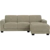 Leen Bakker Bank Aberdeen met chaise longue rechts - Rebel - taupe Online