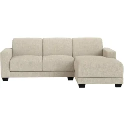 Leen Bakker Bank Aberdeen met chaise longue rechts - Kansas - crème Discount