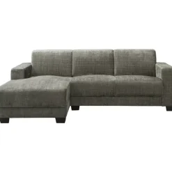 Leen Bakker Bank Aberdeen met chaise longue links - Cremona - grijs Discount