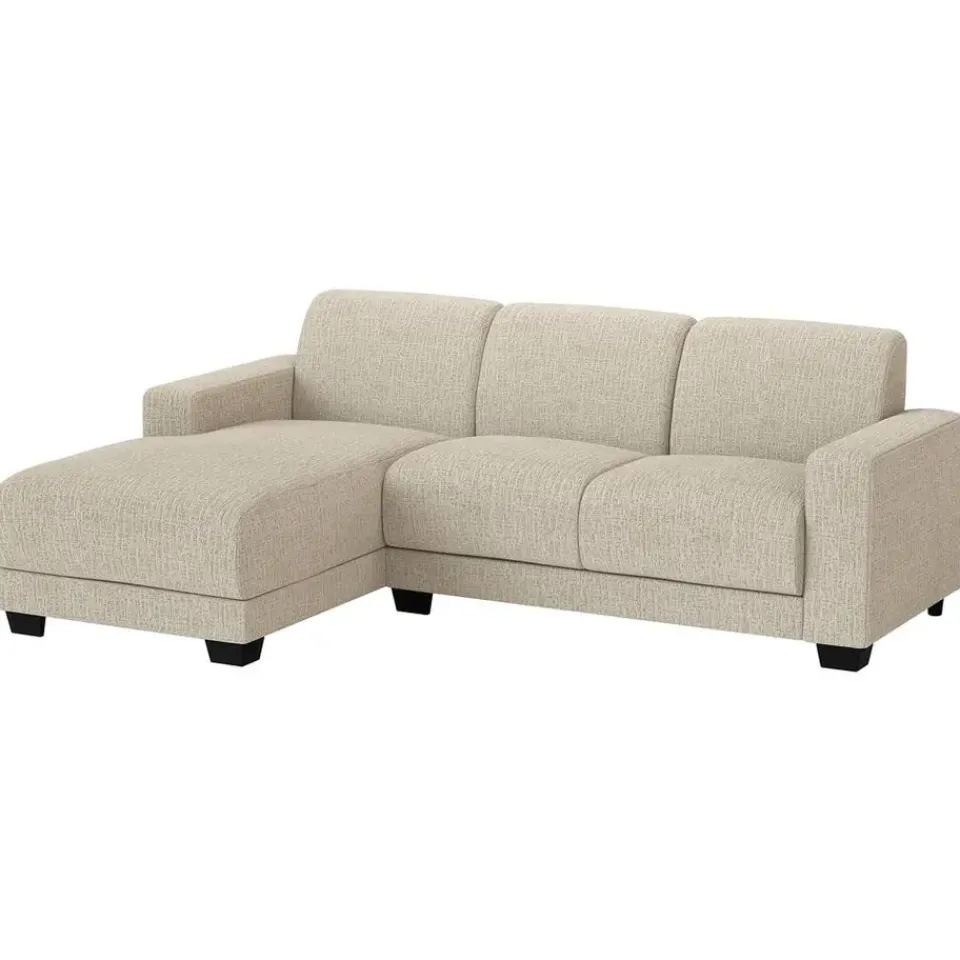 Leen Bakker Bank Aberdeen met chaise longue links - Kansas - crème Online