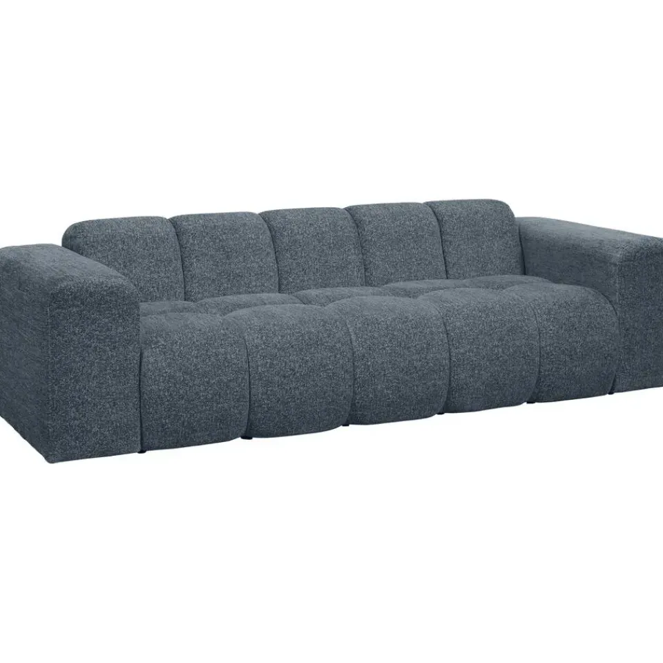 Leen Bakker Bank Beau 3-zits - stof Raven - donkerblauw