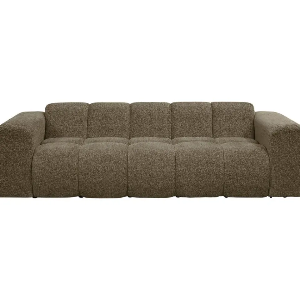 Leen Bakker Bank Beau 3-zits - stof Raven - bruin Discount