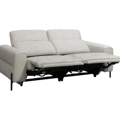 Leen Bakker Bank Dave 3-zits - elektrisch verstelbaar - lichtgrijs New