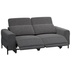 Leen Bakker Bank Dave 3-zits - elektrisch verstelbaar - stof Chacha - grijs Hot