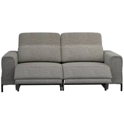 Leen Bakker Bank Dave 3-zits - elektrisch verstelbaar - stof Pure - grijs Online