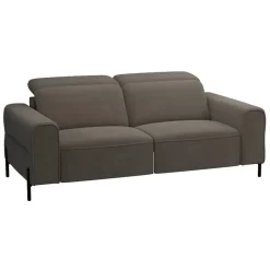 Leen Bakker Bank Dave 3-zits - elektrisch verstelbaar - stof Billy Joe - grijs Discount