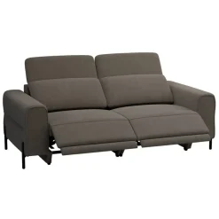 Leen Bakker Bank Dave 3-zits - elektrisch verstelbaar - stof Billy Joe - grijs Discount