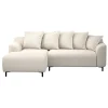 Leen Bakker Bank Elsa met chaise longue links - stof Eden - beige Clearance