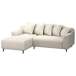 Leen Bakker Bank Elsa met chaise longue links - stof Eden - beige Clearance