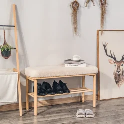 Nordlys Bank met opbergruimte van massief grenen en lussen Discount