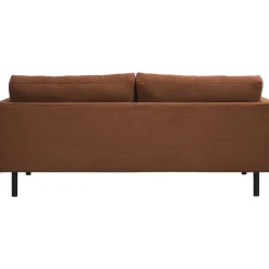 Leen Bakker Bank Siem 2,5-zits - ribstof Fjord - terracotta Outlet