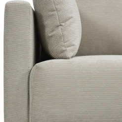 Leen Bakker Bank Siem 3-zits - ribstof Fjord - beige