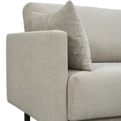 Leen Bakker Bank Siem 3-zits - ribstof Fjord - beige