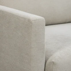 Leen Bakker Bank Siem 3-zits - ribstof Fjord - beige