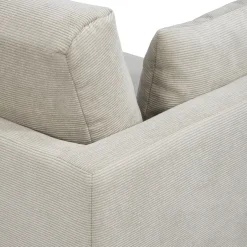 Leen Bakker Bank Siem 3-zits - ribstof Fjord - beige