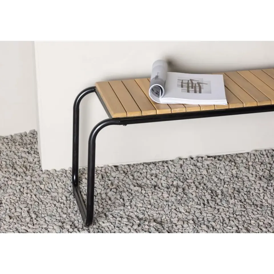 Fjôrd Bankje Naturel Hout - 136x40x46cm - Holmbeck Discount