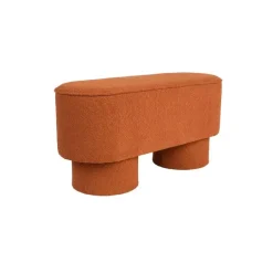 Giga Living Bankje Rood Bouclé - 93x35x45cm - Halbankje - Marcos Best