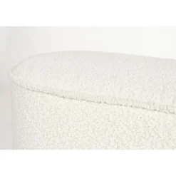 Giga Living Bankje Wit Bouclé - 93x35x45cm - Halbankje - Marcos Sale
