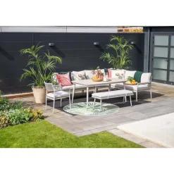 Garden Impressions Barcelona dining fauteuil - taupe - rope grey sand - valley sand Discount