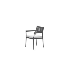 Garden Impressions Barcelona dining fauteuil - c. black - dark grey - valley sand New