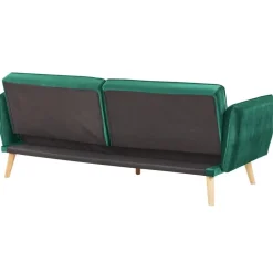 Beliani BARDU - Slaapbank 2-zits - Groen - Fluweel Hot