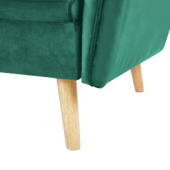 Beliani BARDU - Slaapbank 2-zits - Groen - Fluweel Hot