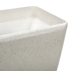 Beliani BARIS - Bloempot set van 2 - Beige - Groot - Stenenmix