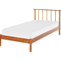 Beliani BARRET - Eenpersoonsbed - Lichte houtkleur - 90 x 200 cm - Dennenhout Best