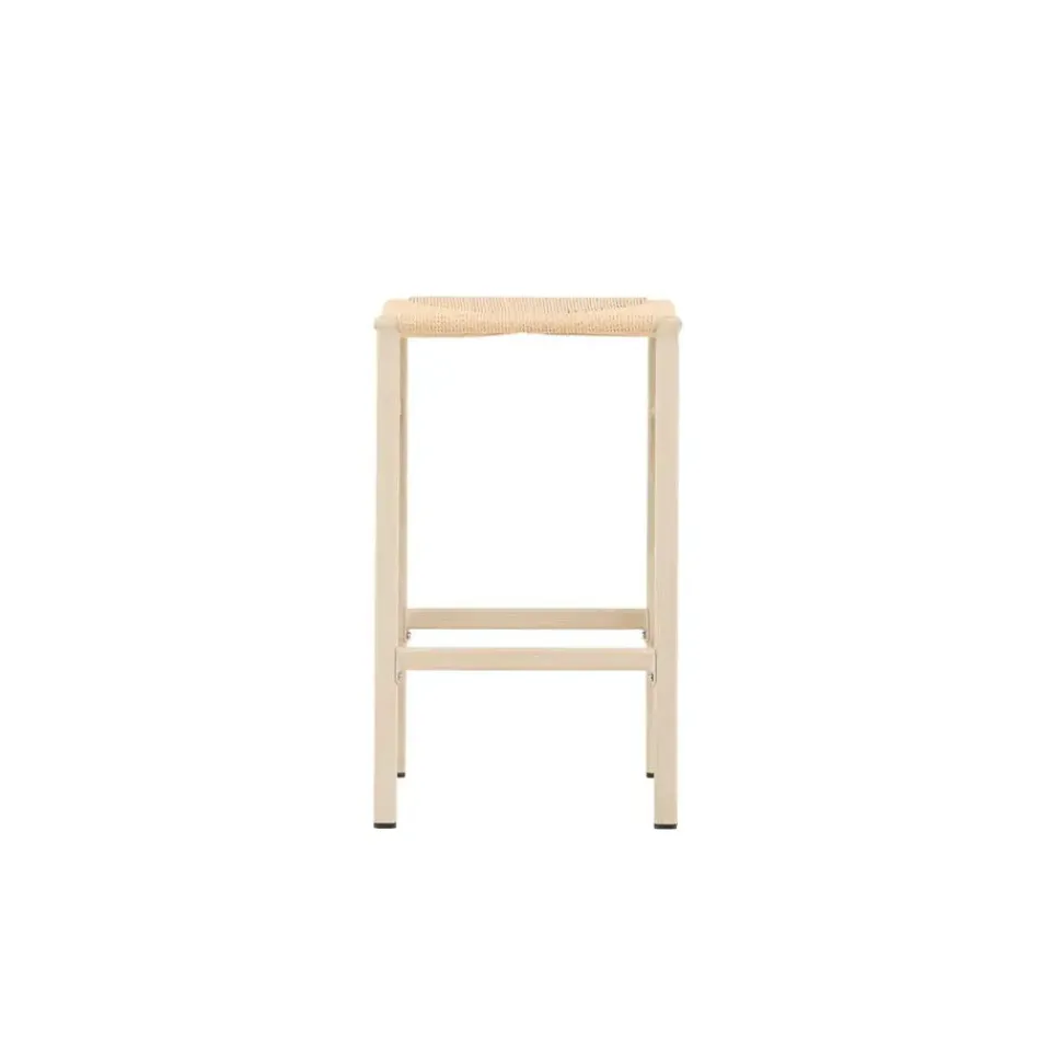Fjôrd Barstoel Beige Touw - Polly - Set van 2 Outlet
