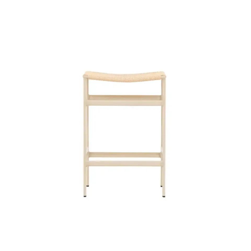 Fjôrd Barstoel Beige Touw - Polly - Set van 2 Outlet