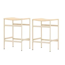 Fjôrd Barstoel Beige Touw - Polly - Set van 2 Outlet