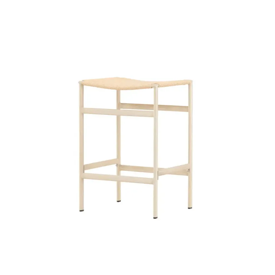 Fjôrd Barstoel Beige Touw - Polly - Set van 2 Outlet