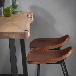 Giga Living Bartafel Acaciahout - 46x125x92cm - Tafel Live Edge Best