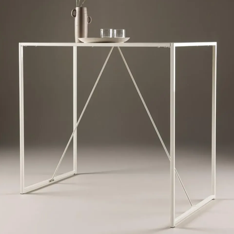 Fjôrd Bartafel Beige Metaal - 120x60x105cm - Brea Clearance