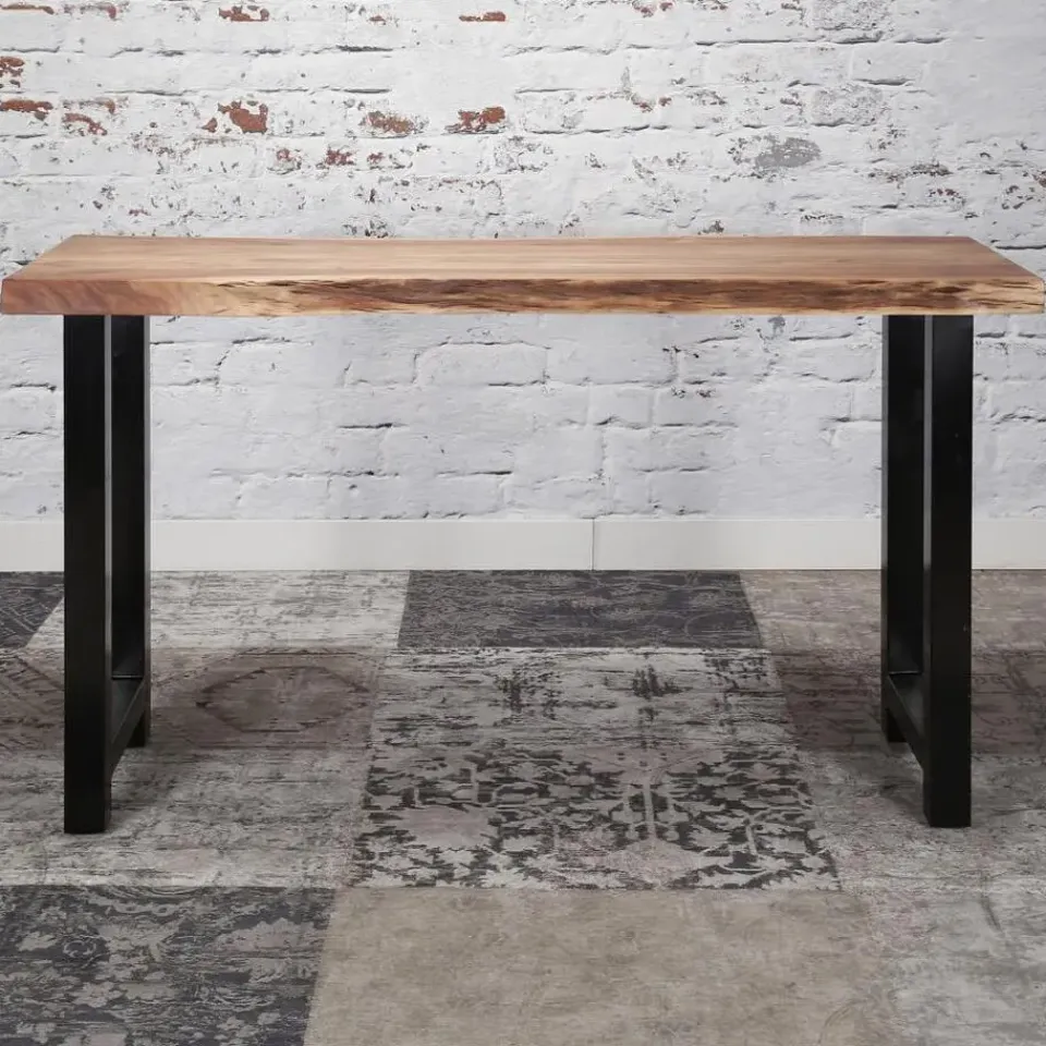 Giga Living Bartafel Boomstam Acaciahout - Naturel - Rechthoek - 150cm New