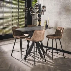 Emob Bartafel Mariola 140x80 cm-zwartbruin Outlet