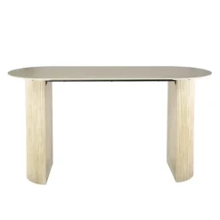 Giga Living Bartafel Ovaal - Keramiek Travertin - 178x70x92cm - Romano Hot