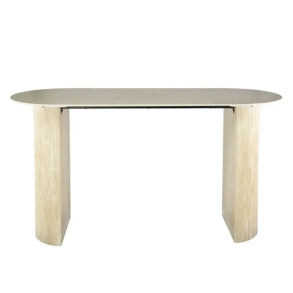 Giga Living Bartafel Ovaal - Keramiek Travertin - 178x70x92cm - Romano Hot