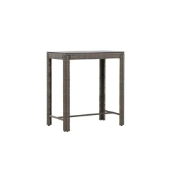 Fjôrd Bartafel Wicker - Grijs Glas - 100x60x110cm - Alo Online
