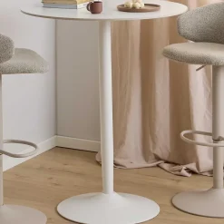 Giga Living Bartafel Wit Keramiek - Metaal - 80x80x105cm - Laurens Hot