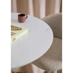 Giga Living Bartafel Wit Keramiek - Metaal - 80x80x105cm - Laurens Hot