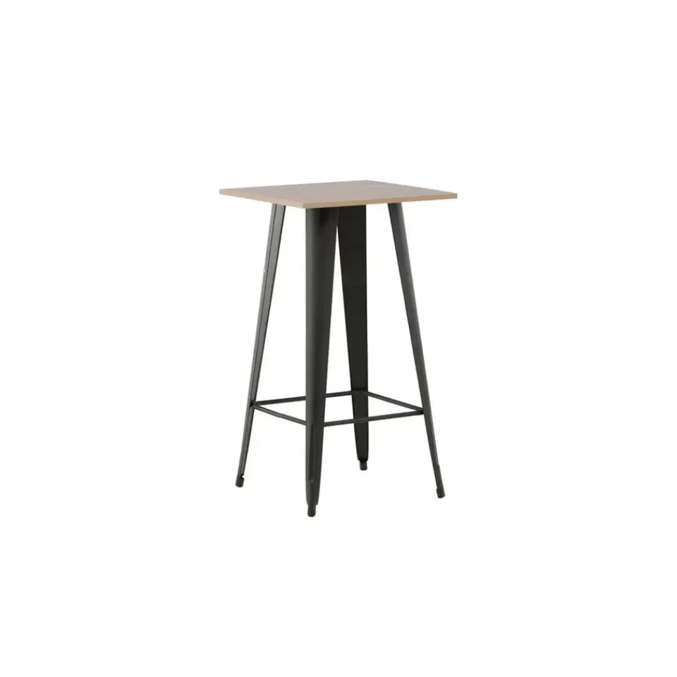 Fjôrd Bartafel Zwart Hout - 60x60x105cm - Tempe Online