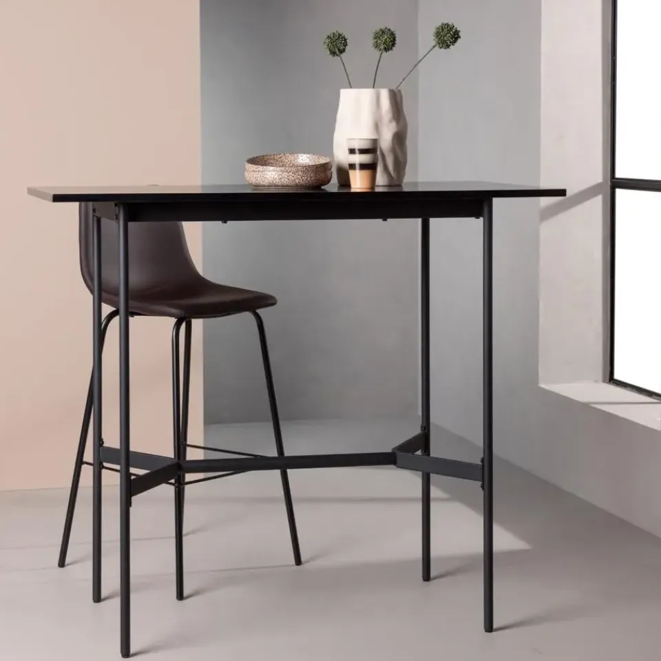 Fjôrd Bartafel Zwart Hout - 120x60x105cm - Rax Best