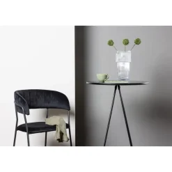 Fjôrd Bartafel Zwart Hout - 60x60x105cm - Bistro Hot