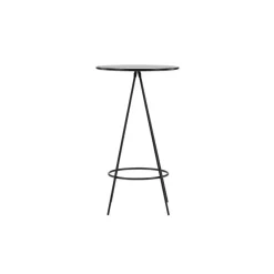 Fjôrd Bartafel Zwart Hout - 60x60x105cm - Bistro Hot