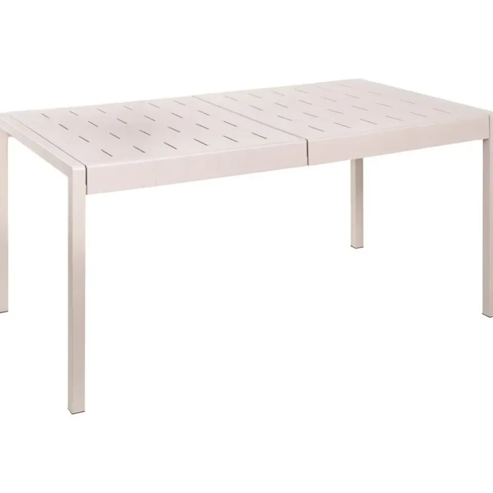 Beliani BARTICA - Tuintafel - Beige - 154 x 84 cm - Synthetisch materiaal Clearance