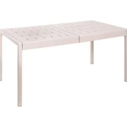 Beliani BARTICA - Tuintafel - Beige - 154 x 84 cm - Synthetisch materiaal Clearance